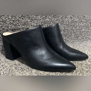 Marc Fisher MFRAGNI Block Heeled Black Mules size 8